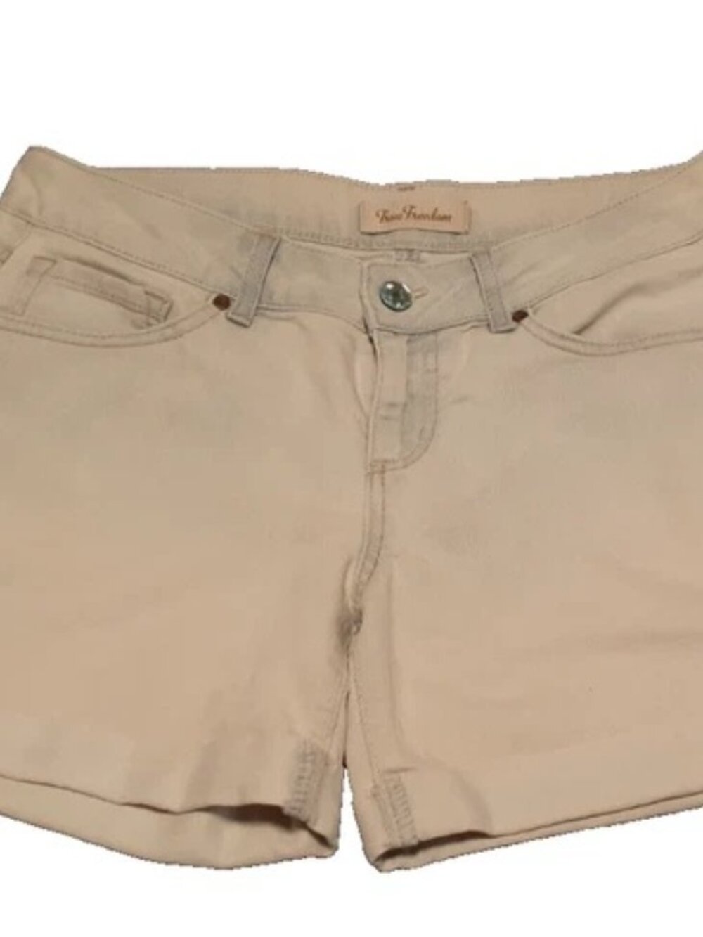 True Freedom Light Wash Denim Junior Lightweight Cotton Jean Shorts size 11